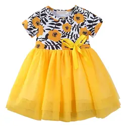 Платье для маленьких девочек, нарядные платья принцессы для маленьких девочек, платье, одежда для малышей, сетчатая Одежда для маленьких