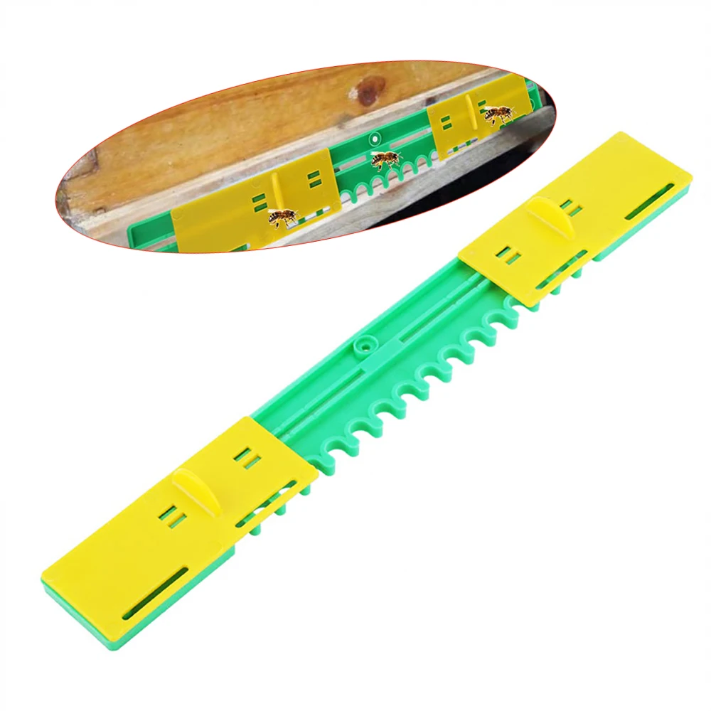 18 шт. пластиковые улей ворота входные слайды Тип пчелы гнездо двери пчелы инструменты защита от побега apiculture принадлежности оборудование