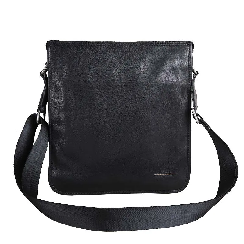 AETOO Leather men's bag vertical section ultra-thin shoulder bag Messenger bag head layer leather leisure business