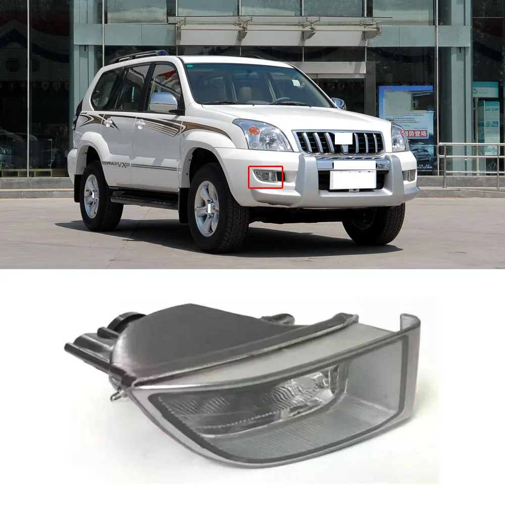 

CAPQX For Toyota Land Cruiser Prado 120 Series 2700 4000 GRJ120,KZJ120,LJ120,RZJ120,TRJ120 02-09 Front Bumper Fog Lamp Fog Light