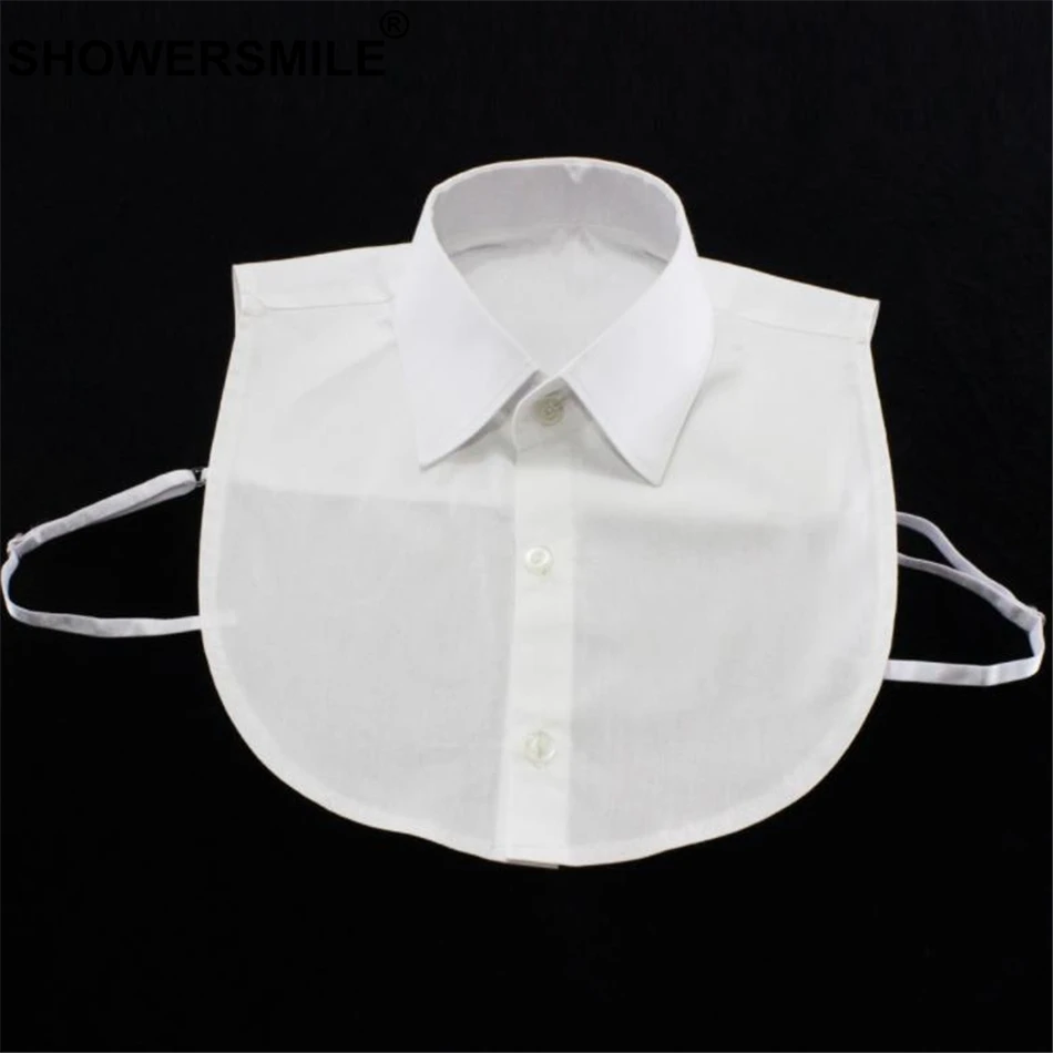 SHOWERSMILE ложный воротник для детей белый Хлопковый отложной съемный девочек и