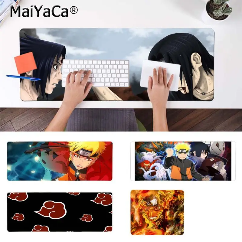 

MaiYaCa New Design Anime Naruto mouse pad gamer play mats Durable Rubber Mouse Mat Pad