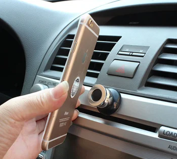 

by DHL 500pcs 360 Car Holder Mini Air Vent Mount Magnet Magnetic Cell Phone Mobile Holder Universal For GPS Bracket Support