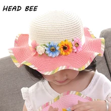 HEAD BEE font b 2018 b font Fashion Sun Hat Flower Lovely Summer Hat for