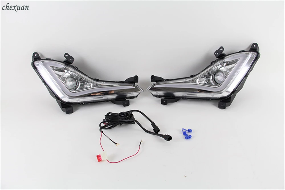 CSCSNL для Hyundai Elantra Avante 2014 2015 светодиодный DRL Дневной Бег светильник вождения рама