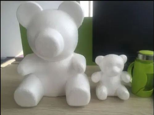 

Foam bear white embryo DIY creative hand flower arrangement material Valentine's day rose bear bear toy