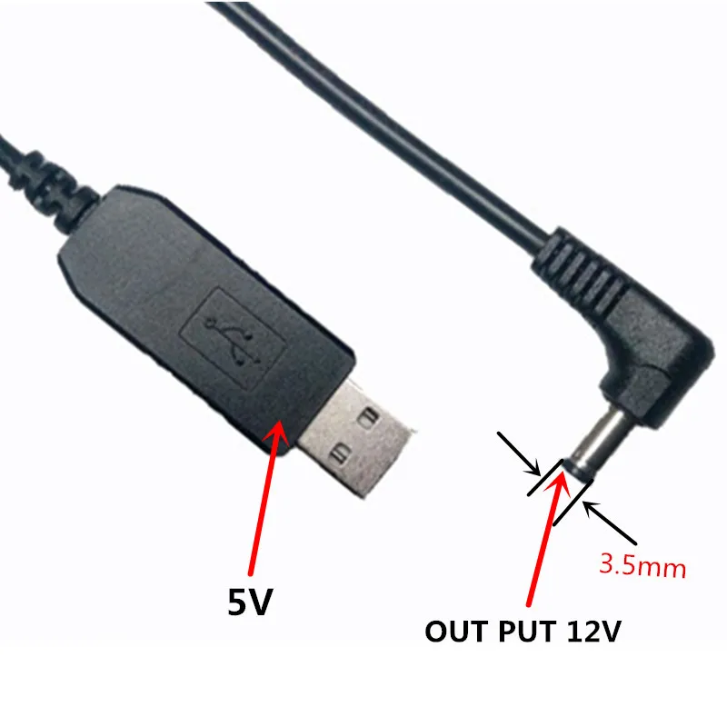 Модуль-преобразователь ihens5 USB DC 5 в 12 В 3 мм корпус штекера зарядное устройство