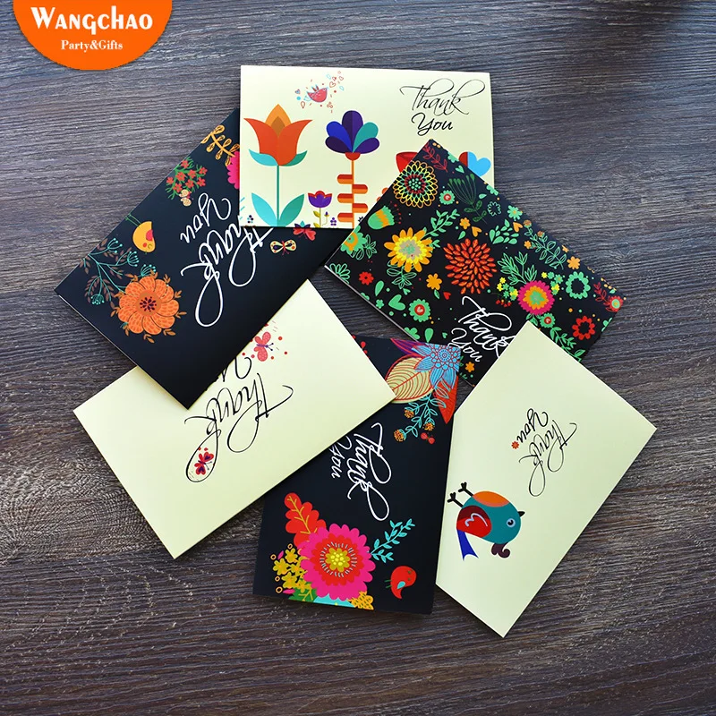 

Creative Flowers Universal Greeting Card Happy Birthday Invitation Card Sweet Wedding Invitations Thank You Cards with Envelopes