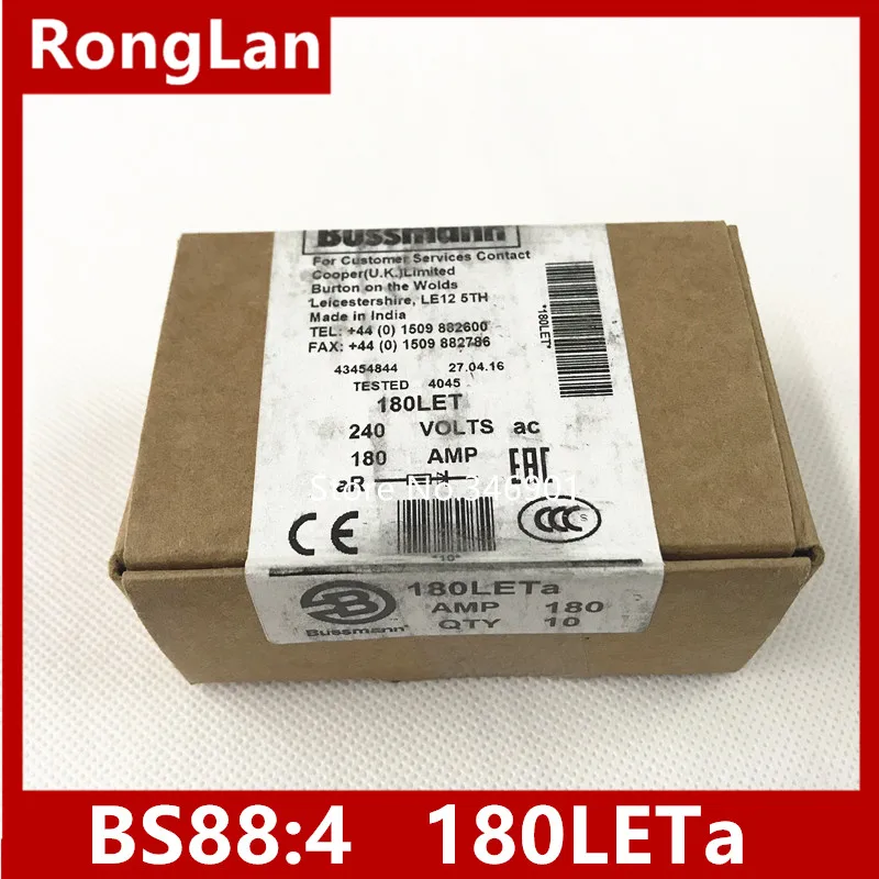 

[SA]US imports BUSSMANN Fuses BS88: 4 fuses 180LETa 180 LET 180A 240V--10PCS/LOT