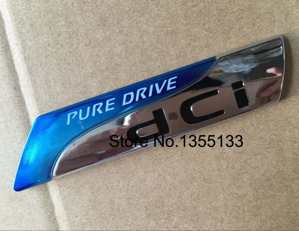 

Pure Drive DCI Car Rear Trunk Emblem Badge Decal Sticker for Renault Megane Latitude Vel Satis captur FRENDZY CLIO koleos