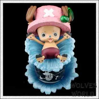 

Huong Huong Anime 17CM One Piece FountainTony Tony Chopper PVC Action Figure Model Collectible Toy