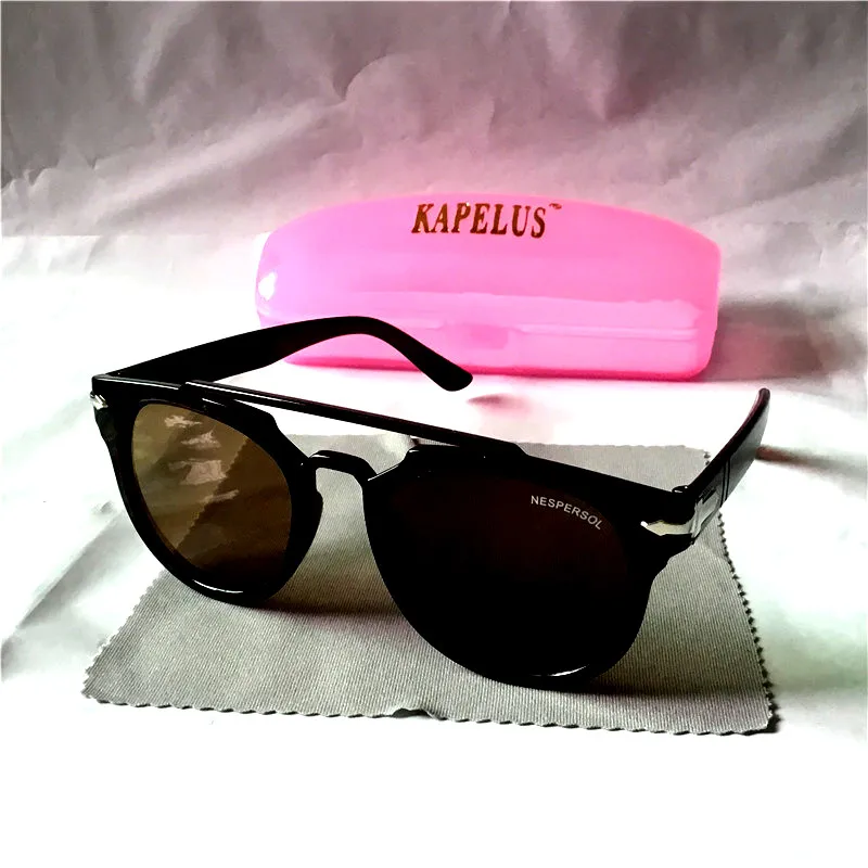 Капелус ретро мужские и женские солнцезащитные очки Американский стиль Солнцезащитные очки 649B - Цвет линз: Оранжевый