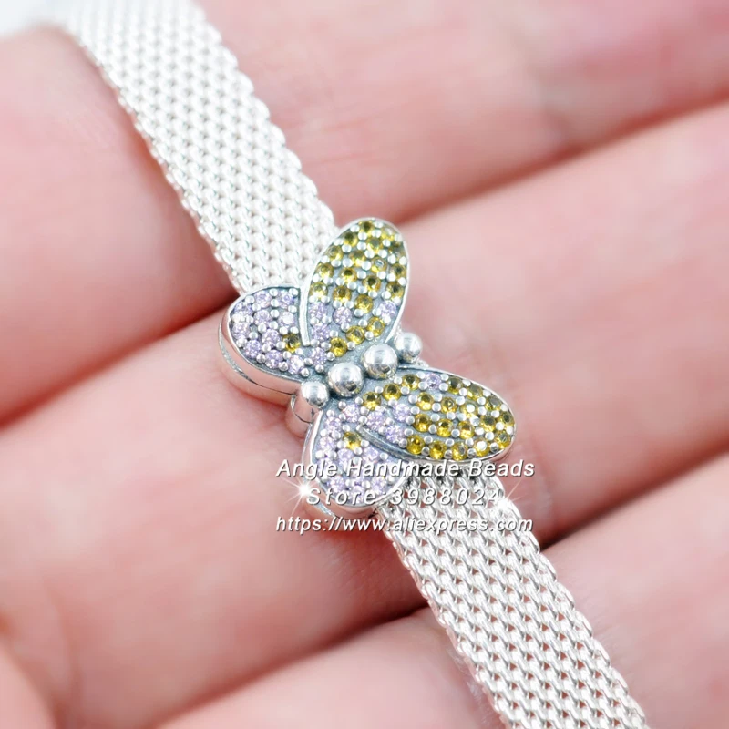 

2019 Spring S925 Silver Reflexions Bedazzling Butterfly Clip Charm With Cubic Zirconia ONLY Compatible Reflexions Bracelet