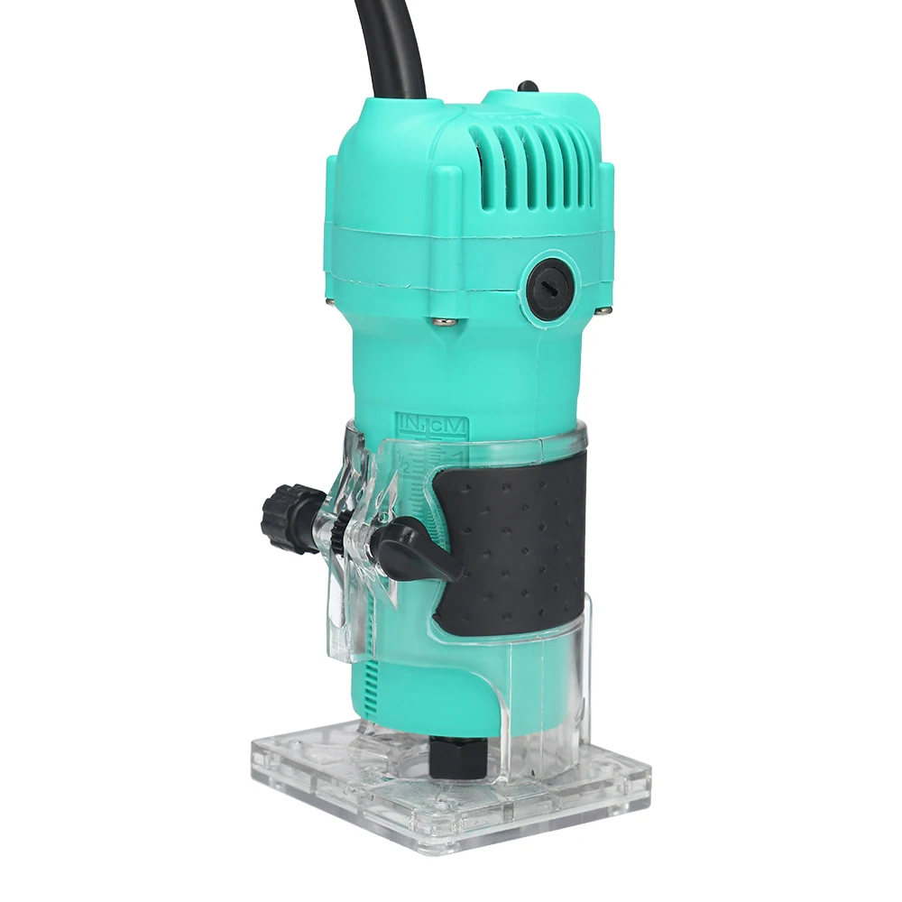 35000rpm Woodworking Electric Hand Trimmer Wood Milling Engraving Slotting Trimming Machine Hand Carving Machine Wood Router