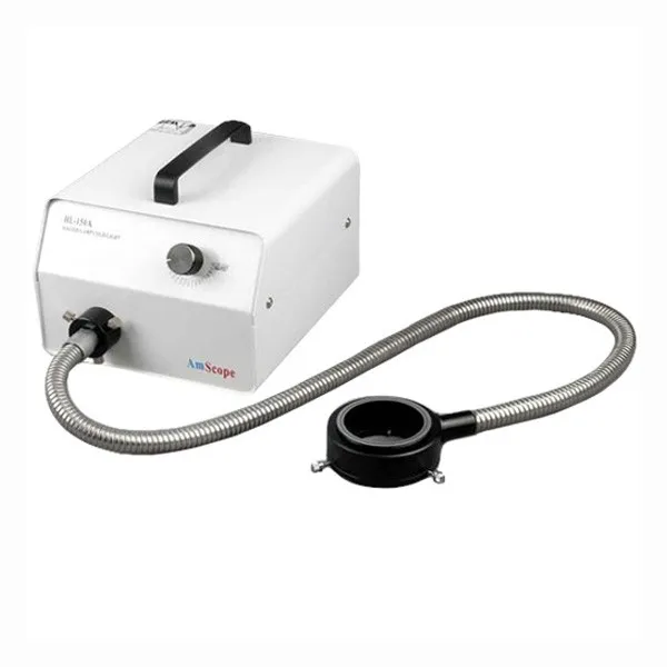 

AmScope 150W Fiber-Optic Microscope Illuminator with Ring-light HL150-AR