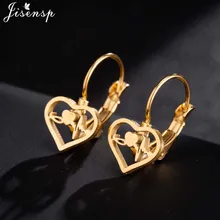 Jisensp Панк золото сердцебиение серьги стильные ЭКГ Медицинская нержавеющая сталь ювелирные изделия серьги для медсестры женские серьги bijoux