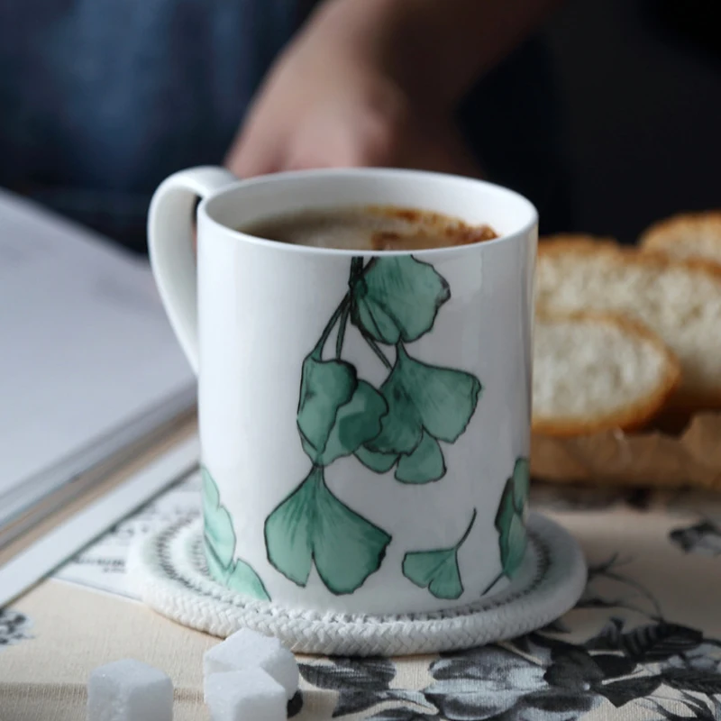 Amapodo taza de café grande de porcelana con henkel 600ml gran taza de café blanco Amapodo taza de café grande de porcelana con henkel 600ml gran taza de café blanco