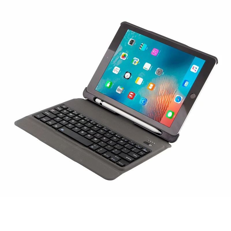 Ультра тонкий беспроводной Bluetooth клавиатура Стенд кожаный защитный чехол для iPad 9