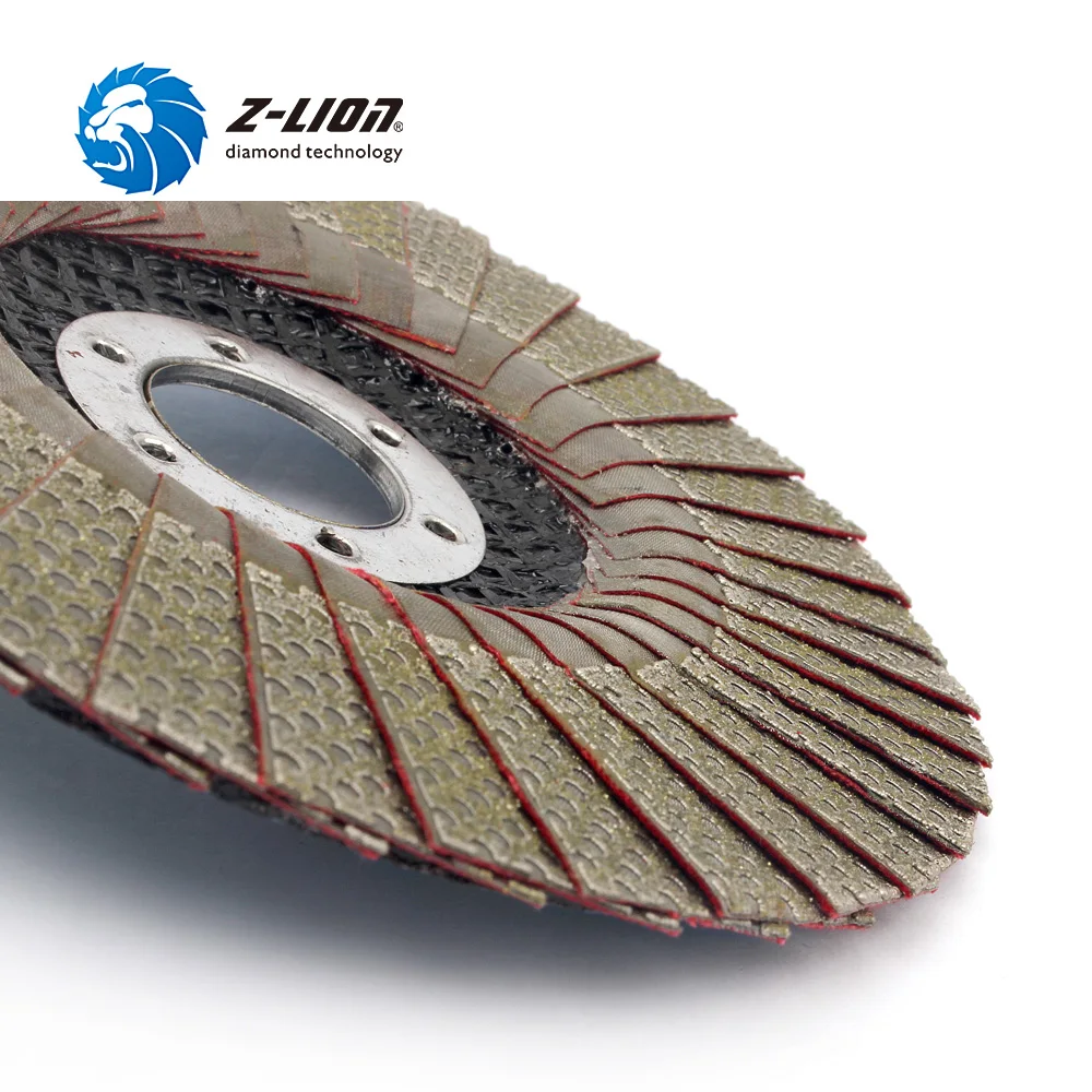 Z-LION 5 Inch 1 Piece Diamond Grinding Wheel Flap Sanding Discs For Angle Grinder Stone Jewerly Polishing Tool Diamond Abrasive