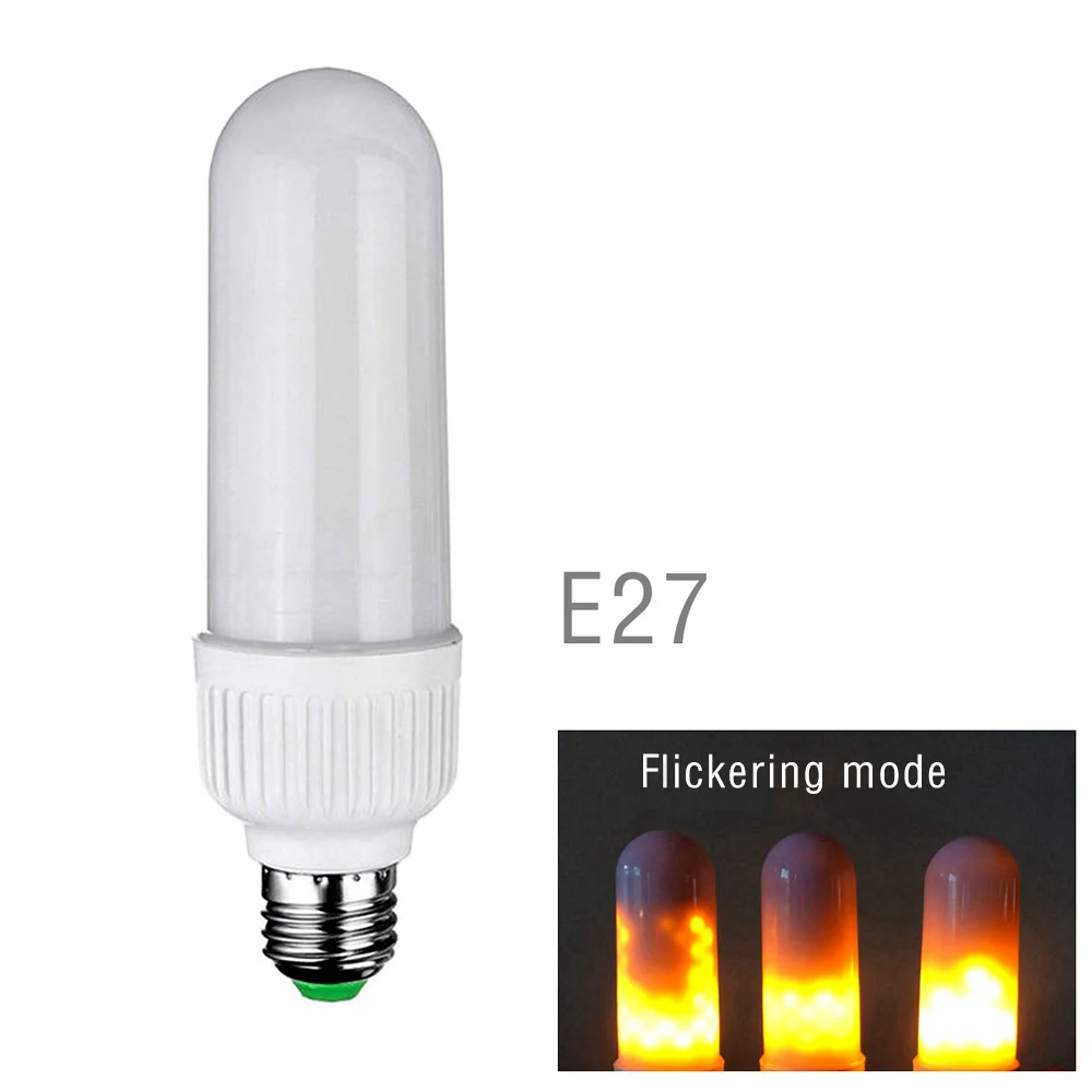 E27/B22/E14/E26 2835 LED эффект пламени огня лампочки мерцания эмуляции лампы 110 В 220 В Рождество Свадебная вечеринка садовый декор