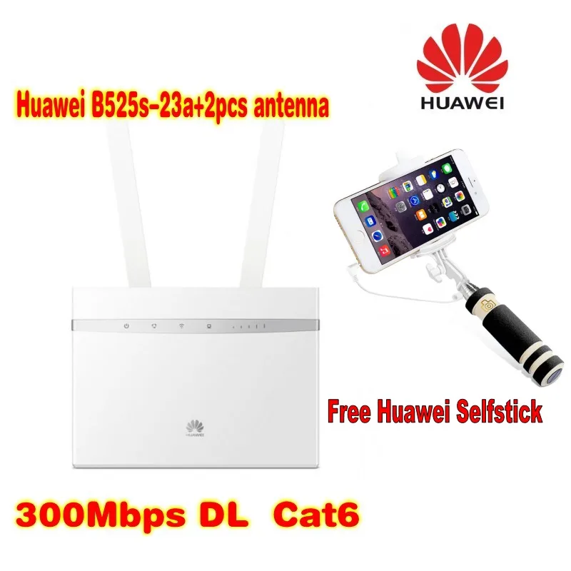 

Huawei B525-32a LTE FDD800/900/1500/1800/2100/2600Mhz TDD2600Mhz(B1/3/7/8/20/32/38) 4G+ CAT6 300Mbps VOIP VPN plus 2pcs antenna