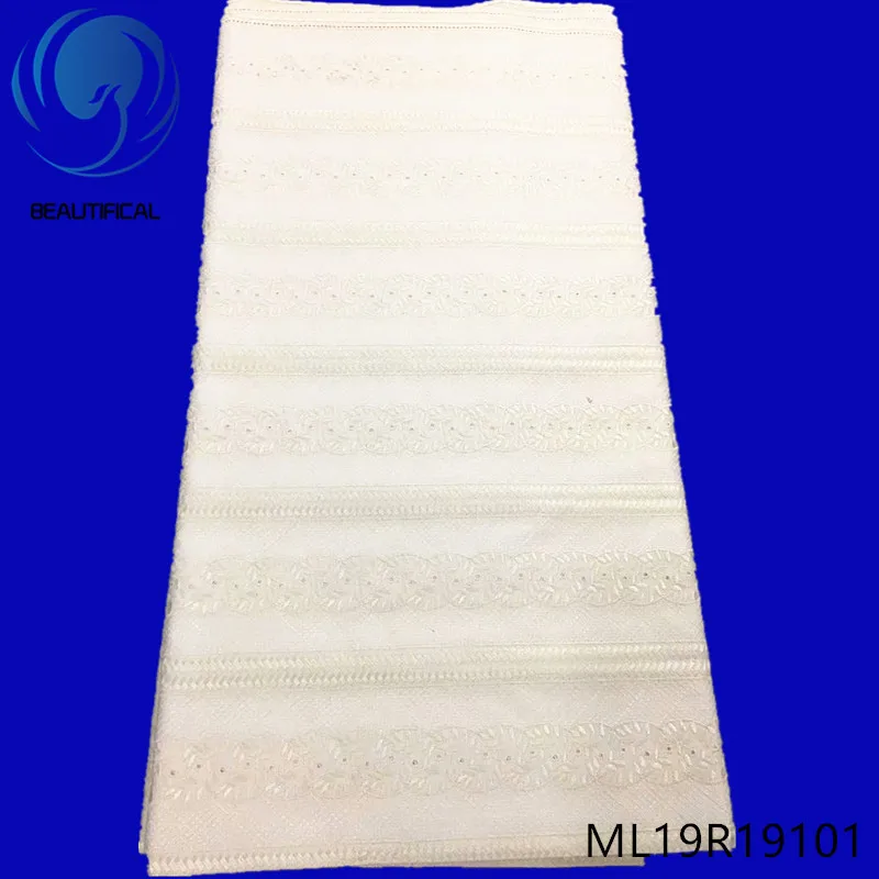 

BEAUTIFICAL african cotton lace fabrics 5yards/lot New arrival polish lace for men cloth nigreian swiss voile lace ML19R191