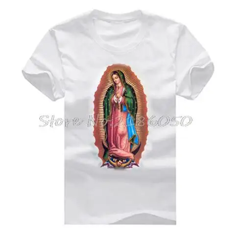 The virgin Maria Men T Shirt cotton 100% O Neck white T shirt tees Tops