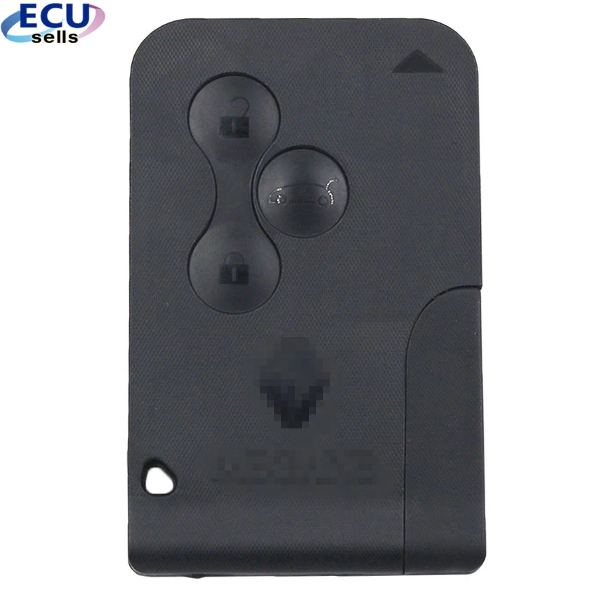 

New for Megane Scenic Smart card 3 Button with key blade 434Mhz ID46 chip remote key fob suit 2003-2008 car With Logo
