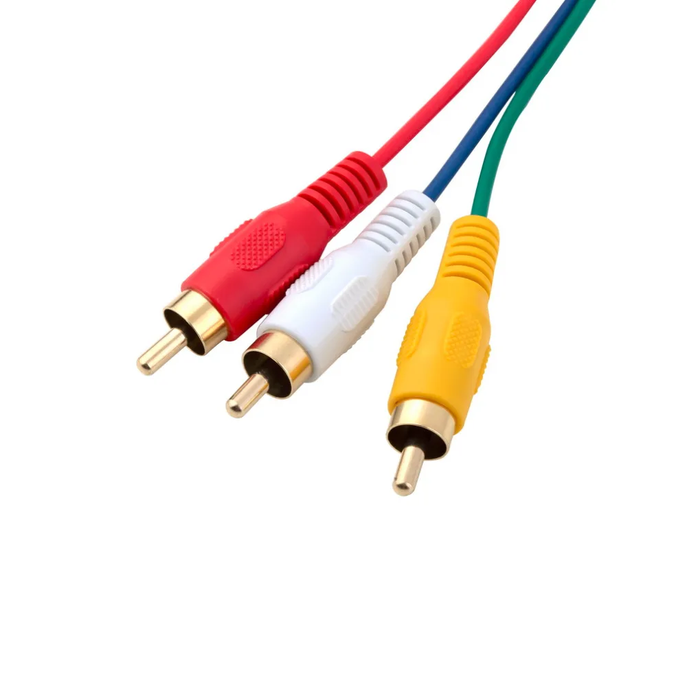 Новинка 2021 5ft HDMI штекер RCA Видео Аудио AV Кабель адаптер для PS3 PS4 Xbox One Wii горячая
