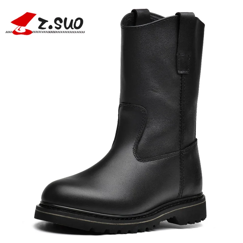 leather upper rubber bottom boots