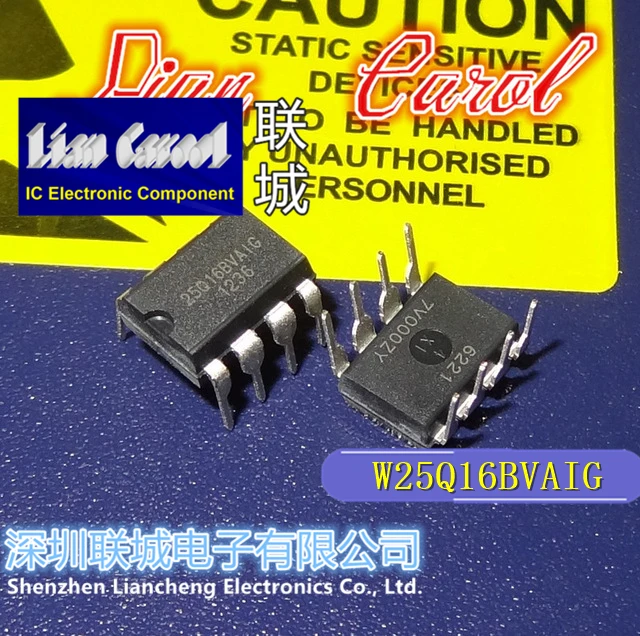 

5PCS 10PCS 20PCS W25Q16BVAIG W25Q16BVDAIG W25X16AVAIZ DIP8 2.3V-3.6V