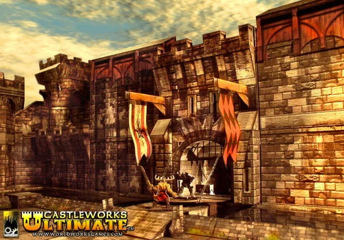 Супер шедевр Castleworks Ultimate замок Бумажная модель|Картонные конструкторы| |