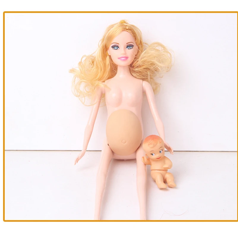1 шт., куклы для беременных женщин с младенцем, кукла из ПВХ с платьем для беременных, интерактивные игрушки, подарок для детей