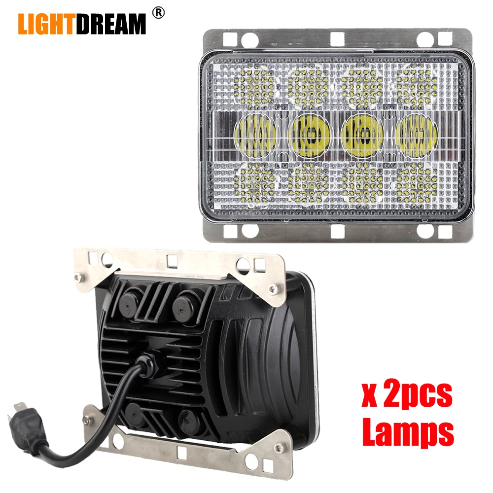 

12V 24V 60W Led Tractor Front Headlights AL152328 LED Hood Light Hi/Lo Beam For John Deere 7220, 7320, 7420, 7130, 7230, 7330