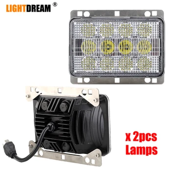 

12V 24V 60W Led Tractor Front Headlights AL152328 LED Hood Light Hi/Lo Beam For John Deere 7220, 7320, 7420, 7130, 7230, 7330