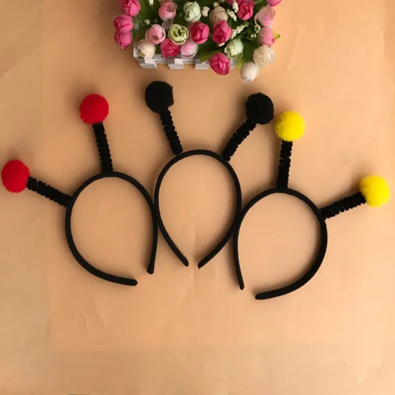 Bee Ladybug Headband Kids Children Performance Antenna Hairband Headwear Party Favor Hair Halloween Christmas|hair accessories|headband kidsladybug