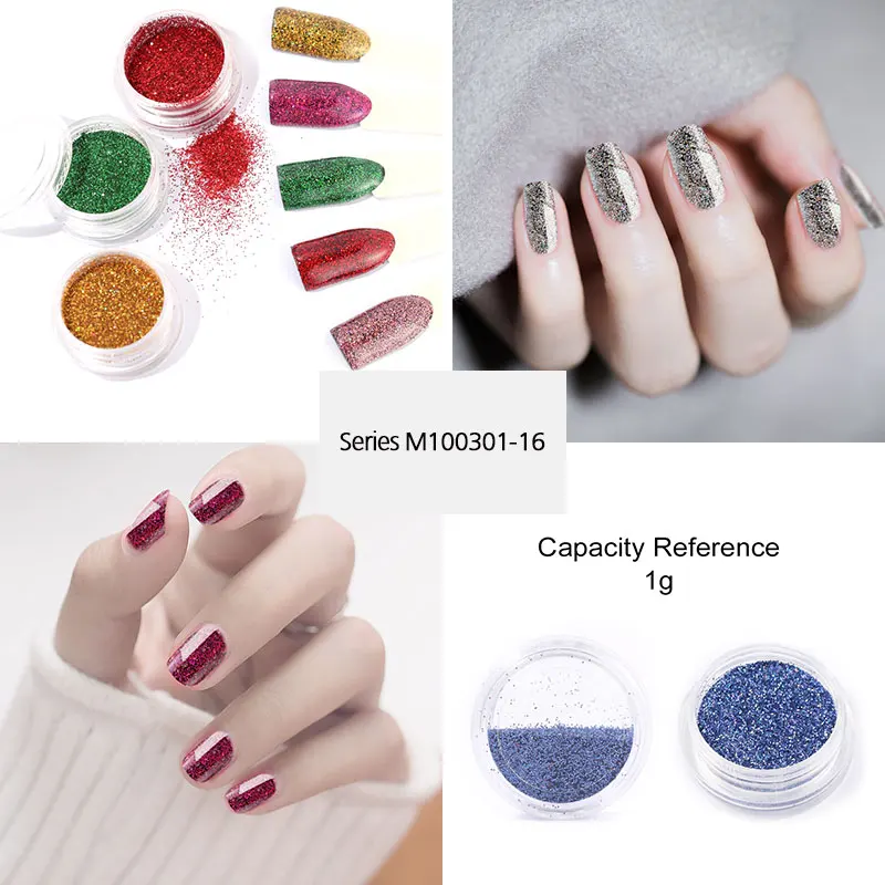 ROSALIND Nail Pigment Powder Nails Glitter Art Dip Powder Set Gel Polish Mirror Manicure Sparkles For Nails Chrome Pigment Art