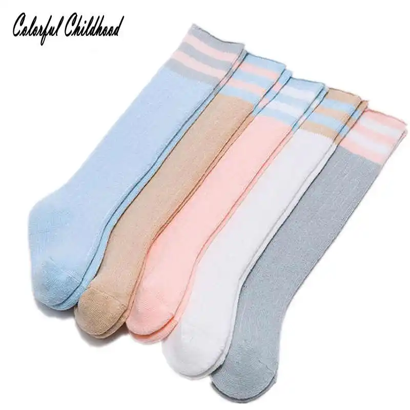

Unisex Baby Socks Candy Color Thicken Terry Stripe Socks Toddler Kid Infant Knee-high Socks Baby Winter Warm Sleep Long Socks