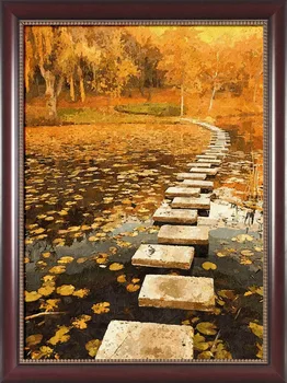 

Framed painting by number coloring by numbers for home decor picture oil painting canvas painting 4050 Water Lilies