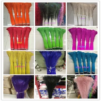 

New! 50 pc quality natural peacock feathers, 32-36 inches / 80-90 cm DIY- wedding, living room, decorated flower vase