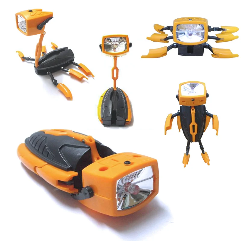 Креативный робот дизайн лампа игрушка для детей деформация светодиодный робот игрушка Многофункциональный светильник Открытый Кемпинг флэш-светильник