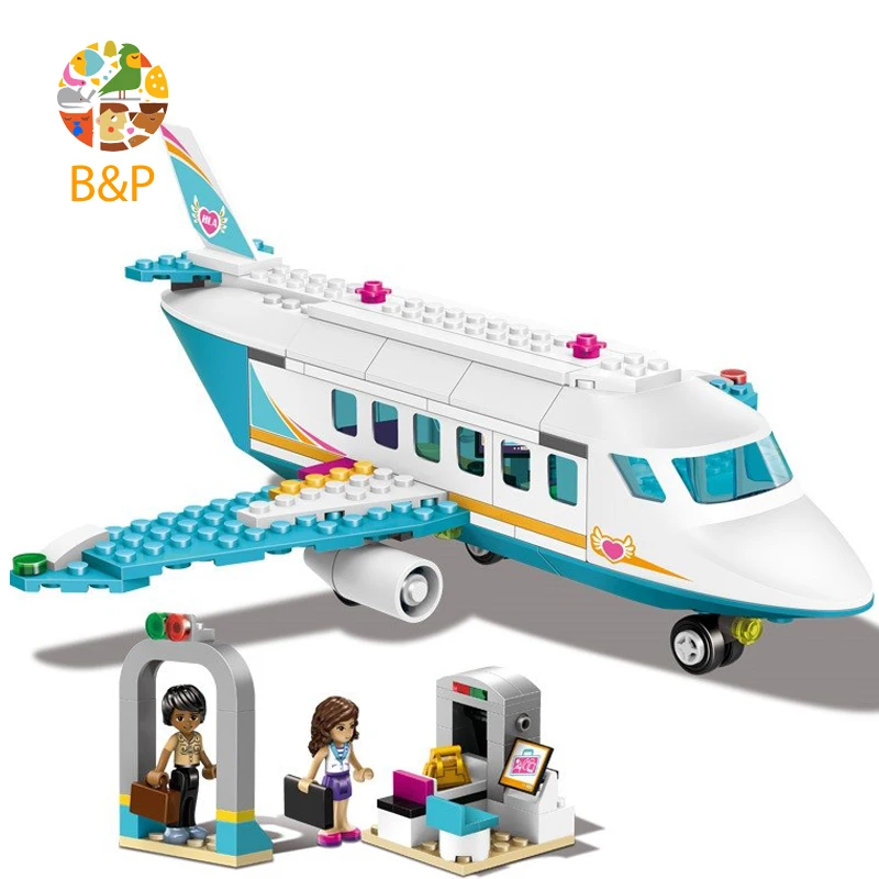 

Legoing Heart Lake City private airport 41100 236pcs Building Blcok set Brick compatible 10545 Toys for children Gift