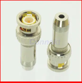 

10pcs/lot BNC male spring jacket crimp RG316 RG174 LMR100 RF connector straight