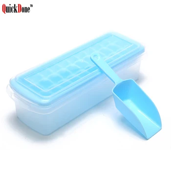

QuickDone Ice Cube Mold With Lid Square Shape Ice Tray Mold DIY Creative Ice Cube Maker Kitchen Bar Accessories AKC5291