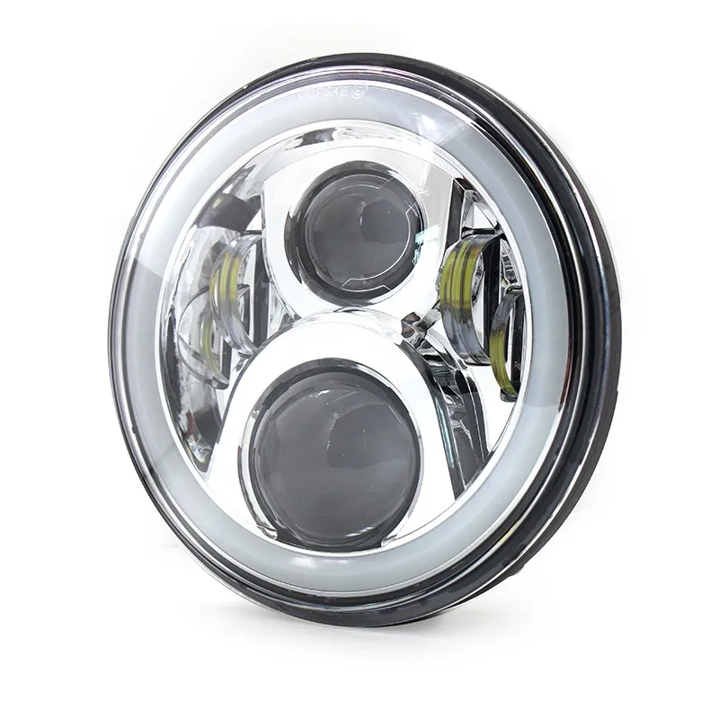 4 цвета 7 &quotкруглый светодиодный фонарь с DRL Angle Eyes Halo для Honda CB 400 CB500 1300 Hornet 250 600 900 VTR