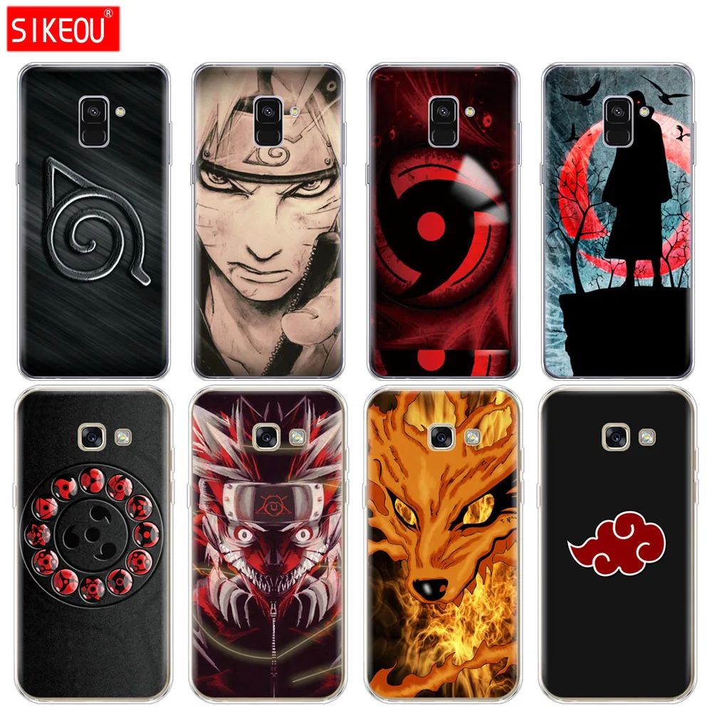 Силиконовый чехол для телефона Samsung Galaxy A6 A8 2018 A3 A310 A5 A510 A7 2016 2017 Naruto Sabaku Gambar Mata
