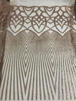 

embroidery tulle lace fabric ZH-1634 with beads for wedding dress top quality African beaded net lace fabric