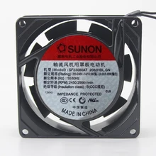 Оригинальный Sunon SF23080AT 2082HBL. GN 8 см 8025 80 мм вентилятор AC 220 В ~ 230 В металлический каркас для аквариума шкафа Вентилятор охлаждения