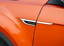 Per VW Volkswagen T-ROC 2017 2018 2019 ABS di Plastica Ala Laterale Fender Emblem Badge Sticker Copertura Trim 4 pz Auto accessori per lo styling