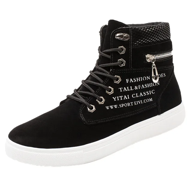 Jaycosin shoes outdoor with high neck snake suede high top